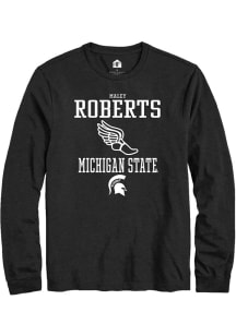 Maley Roberts Rally Mens Black Michigan State Spartans NIL Sport Icon Tee