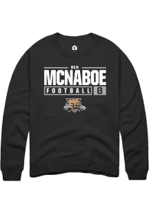 Ben McNaboe  Rally Ohio Bobcats Mens  NIL Stacked Box Long Sleeve Crew Sweatshirt