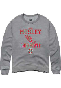Aniya Mosley Rally Mens Graphite Ohio State Buckeyes NIL Sport Icon Crew Sweatshirt
