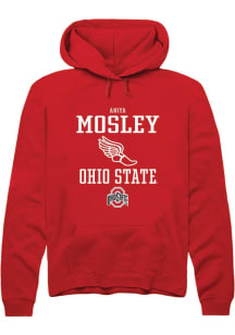 Aniya Mosley Rally Mens Red Ohio State Buckeyes NIL Sport Icon Hooded Sweatshirt