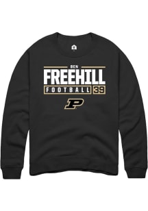 Ben Freehill Rally Mens  Purdue Boilermakers NIL Stacked Box Crew Sweatshirt