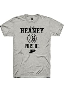 Grace Heaney Ash Purdue Boilermakers NIL Sport Icon Short Sleeve T Shirt