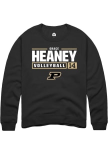 Grace Heaney Rally Mens  Purdue Boilermakers NIL Stacked Box Crew Sweatshirt