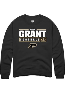 Jalen Grant Rally Mens  Purdue Boilermakers NIL Stacked Box Crew Sweatshirt