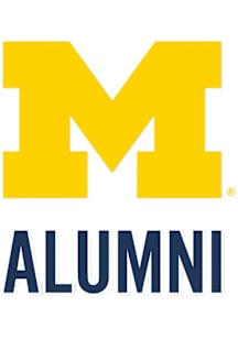 Michigan Wolverines Alumni Auto Decal - Navy Blue