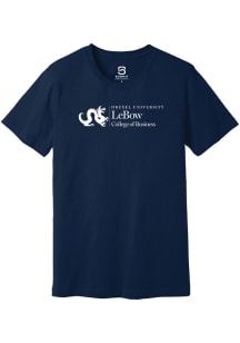 Drexel Dragons Navy Blue Summit Sportswear Bennett S LeBow College of Business Short Sleeve T Shir..