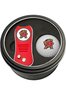 Red Maryland Terrapins Switchblade Golf Ball Golf Gift Set