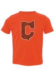 Rally Cleveland Toddler Orange C Ohio Short Sleeve T-Shirt