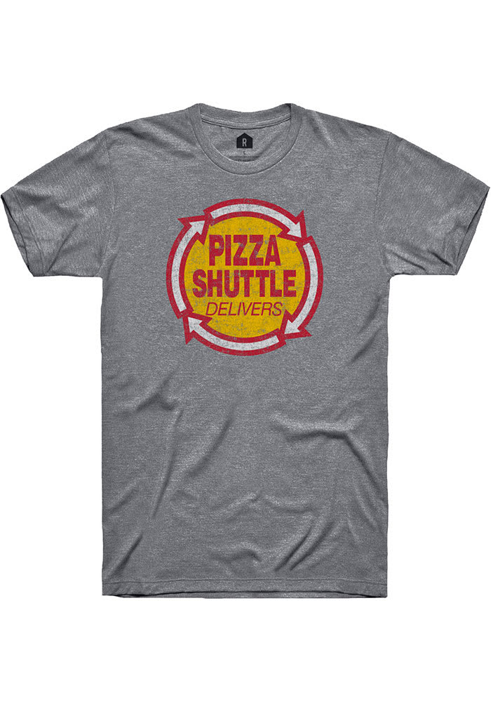Pizza Shuttle Grey Logo Short Sleeve Fashion T-Shirt
