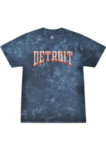 Rally Detroit Navy Blue Bridge Arch Short Sleeve T Shirt