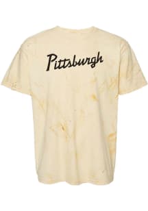 Rally Pittsburgh Yellow RH Script Short Sleeve Fashion T Shirt