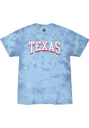 Rally Texas Light Tie Dye Blue Bridge Arch Short Sleeve T Shirt