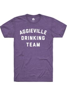 Rally Aggieville Purple Drinking Team Short Sleeve Fashion T Shirt