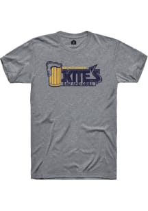 Kites Bar and Grill Grey Prime Logo Short Sleeve Fashion T Shirt