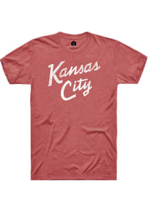 Rally Kansas City Orange Stacked Script Short Sleeve Fashion T Shirt