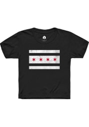 Rally Chicago Youth Black Flag Short Sleeve T-Shirt
