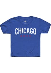 Rally Chicago Youth Blue Stars Short Sleeve T-Shirt