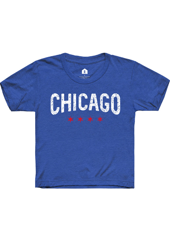 Rally Chicago Youth Blue Stars Short Sleeve T-Shirt