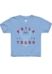 Rally Philadelphia Youth Light Blue Phila Tough Short Sleeve T-Shirt