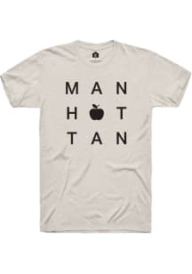 Rally Manhattan Oatmeal Block Apple Short Sleeve Fashion T Shirt