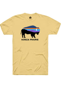 Rally Manhattan Yellow Konza Prairie Buffalo Short Sleeve T Shirt