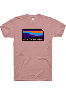Rally Manhattan  Konza Prairie State Shape Short Sleeve T Shirt