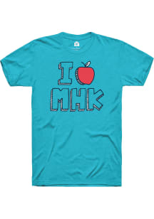 Rally Manhattan Teal I Apple MHK Short Sleeve Fashion T Shirt