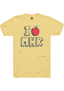 Rally Manhattan Yellow I Apple MHK Short Sleeve Fashion T Shirt