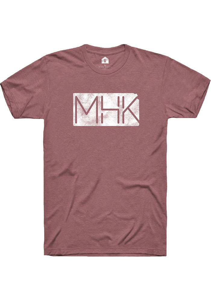 Rally Manhattan MHK State Shape Short Sleeve Fashion T Shirt