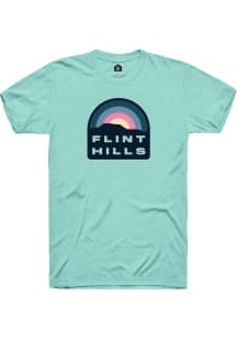 Rally Kansas Teal Flint Hills Short Sleeve T Shirt