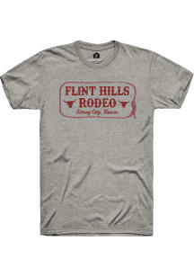Rally Kansas Grey Flint Hills Rodeo Short Sleeve Fashion T Shirt