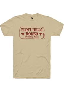 Rally Kansas Tan Flint Hills Rodeo Short Sleeve Fashion T Shirt