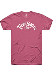 Free State Brewing Co. Hot Pink Prime Logo Short Sleeve Fashion T Shirt