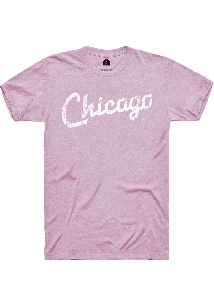 Rally Chicago Purple RH Script Short Sleeve T Shirt