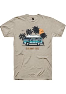 Rally Kansas City Tan Retro Bus Short Sleeve Fashion T Shirt