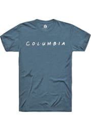 Rally Columbia Teal Dots Short Sleeve Fashion T Shirt