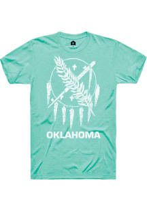 Rally Oklahoma Green Vintage State Flag Short Sleeve Fashion T Shirt