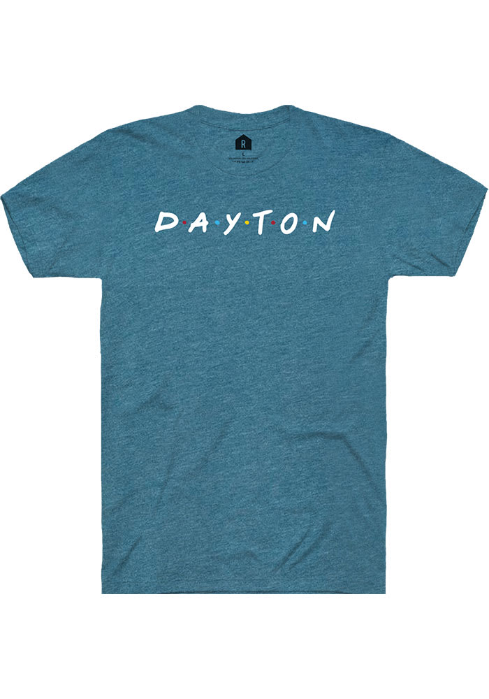 Rally Dayton Teal Dots Short Sleeve Fashion T Shirt