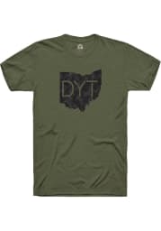 Rally Dayton Olive DYT State Shape Short Sleeve Fashion T Shirt