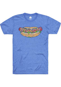 Rally Kansas City Blue Hot Dog Short Sleeve Fashion T Shirt