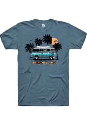 Rally Springfield Teal Bus Short Sleeve Fashion T Shirt