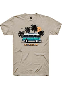 Rally Columbia Tan Bus Short Sleeve Fashion T Shirt