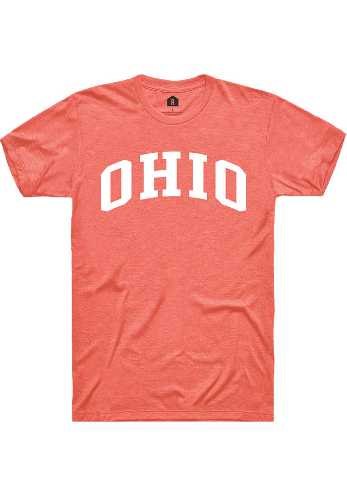 Rally Ohio Pink Arch Wordmark Short Sleeve T Shirt