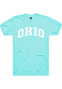 Rally Ohio Teal Arch Wordmark Short Sleeve T Shirt