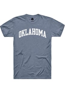 Rally Oklahoma Blue Arch Wordmark Short Sleeve T Shirt