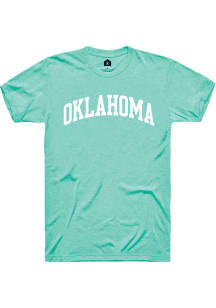 Rally Oklahoma Green Arch Wordmark Short Sleeve T Shirt