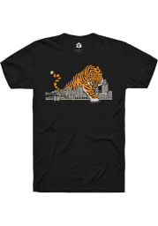 Rally Cincinnati Black Tiger Skyline Short Sleeve Fashion T Shirt