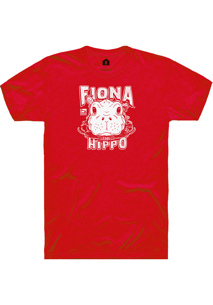 Fiona the Hippo Orange Peaking Out Short Sleeve Fashion T Shirt