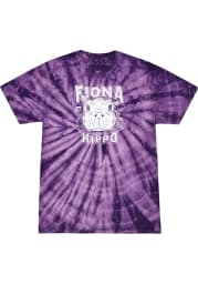 Fiona the Hippo Purple Tie-Dye Peaking Out Short Sleeve T Shirt
