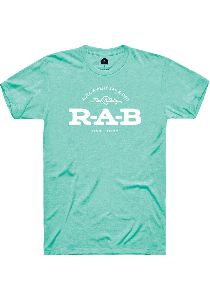 Rock-A-Belly Deli Mint Green RAB Logo Short Sleeve Fashion T Shirt